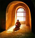 monk in window